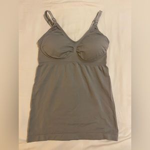 Kindred Bravely - Simply Sublime Nursing Tank Gray Large NEW Baby Breastfeeding